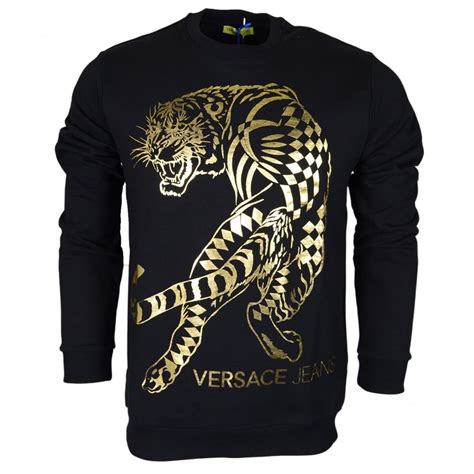 versace jeans tiger logo sweatshirt|versace jeans couture.